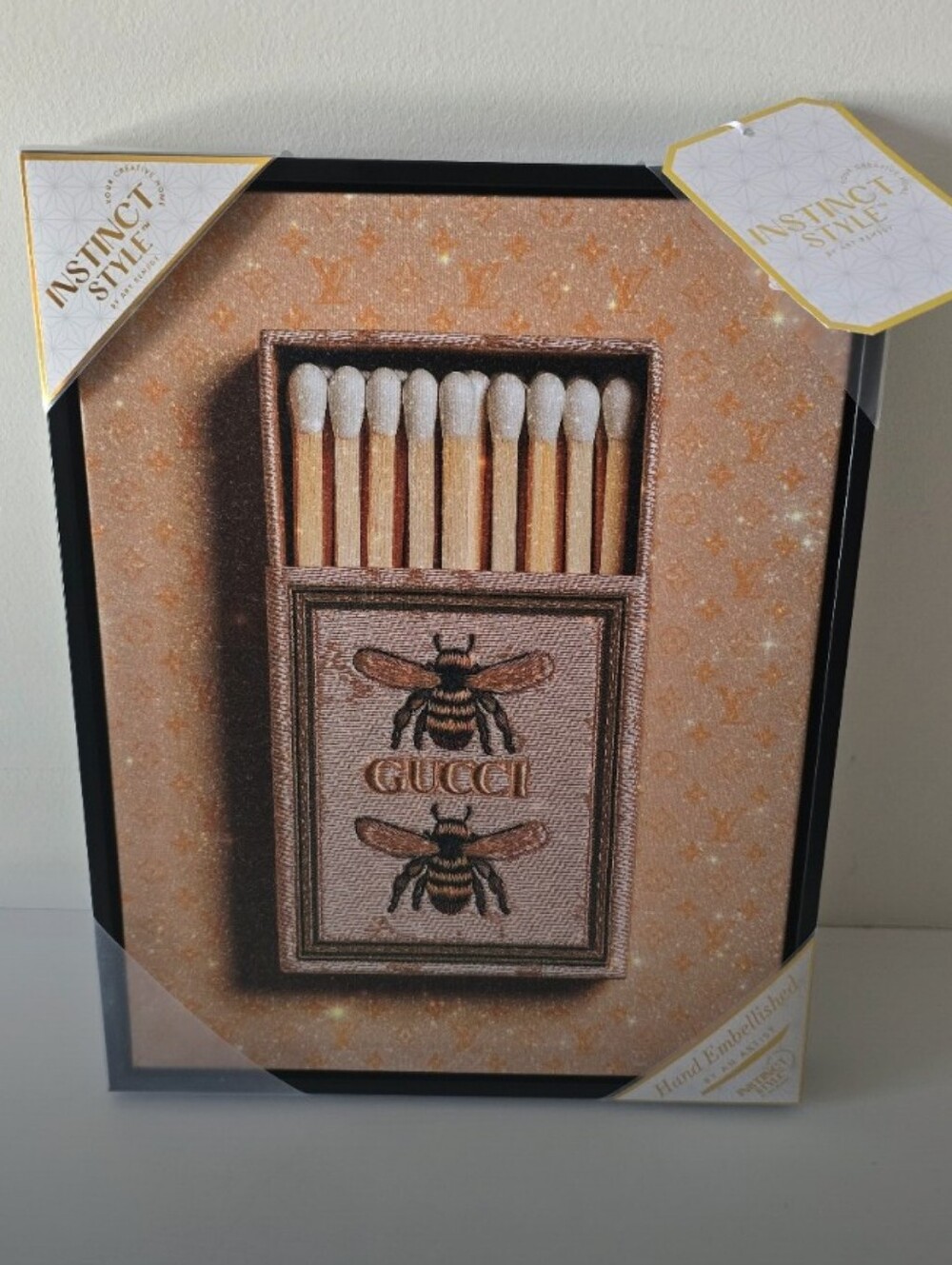 Instinct Style- Fashion Gucci Bee Matchbox Wall Art - 🐝